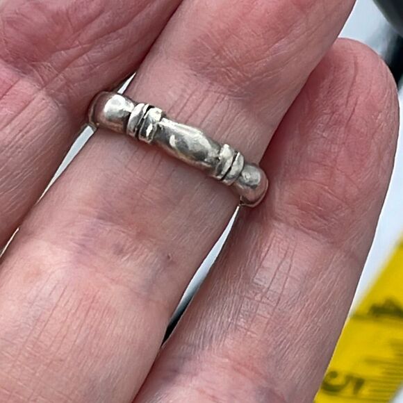 Sterling silver size 7:25 eternity band. Stamped and tested - Picture 3 of 6